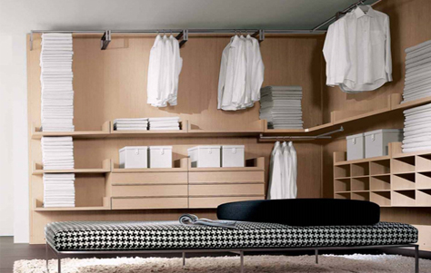 Modular Walk-In Closet. Designed and Manufactured by Lema.
