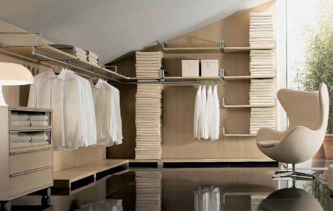 Modular Walk-In Closet. Designed and Manufactured by Lema.