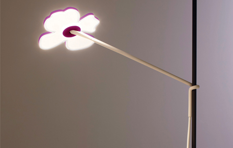 Living Flowers: Ikebana Flat-panel LED Light by Peter Stathis