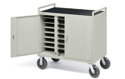 30-unit Laptop/Netbook Cart. Manufactured by Bretford.