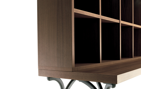 Sangirolamo Bookcase. Designed by Achille Castiglioni & Michele De lucchi. Manufactured by Poltrona Frau.