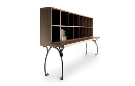Sangirolamo Bookcase. Designed by Achille Castiglioni & Michele De lucchi. Manufactured by Poltrona Frau.