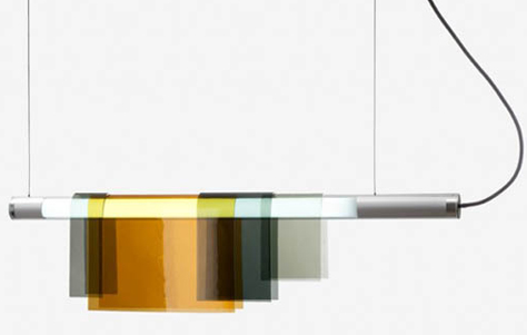 Photochrome Suspension Lamp. Designed by Jean Couvreur.