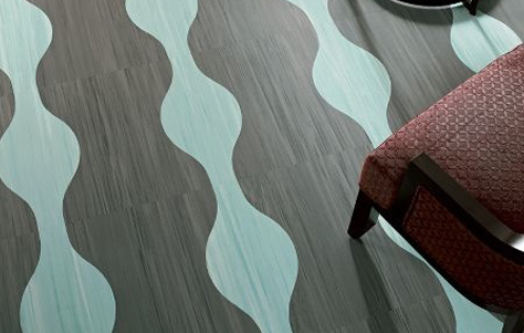 Striations Biobased Tile. Manufactured by Armstrong Commercial Flooring.