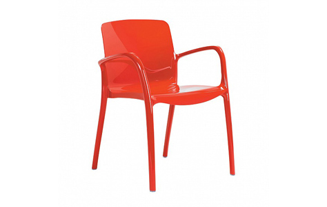 Tiffany side chair in translucent. Manufactured by Loewenstein.