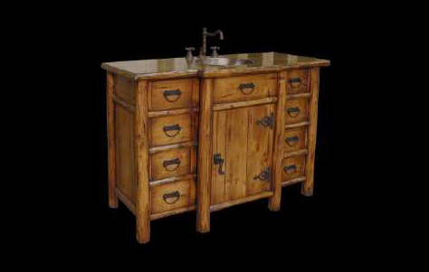 950 Rustique Farmhouse Sink Cabinet. Manufactured by The Furniture Guild.
