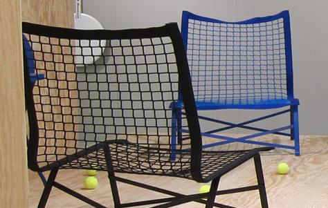 Tiebreak chairs. Designed by Bertjan Pot. Manufactured by Richard Lampert.