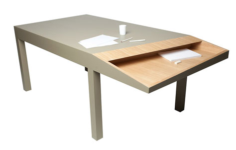 Cutline Table. Designed by Alessandro Busana. Manufactured by Smooth Plane.