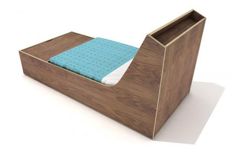 Achille bed. Designed by Adrien Haas.