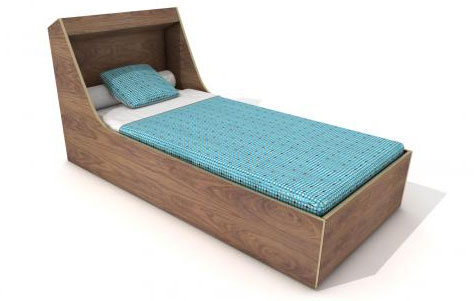 Achille bed. Designed by Adrien Haas.