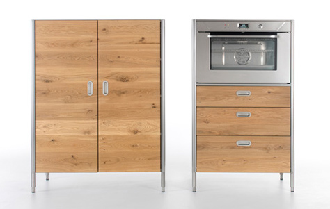 Liberi in Cucina kitchen storage units. Designed by Karim Rashid. Manufactured by Alpes.