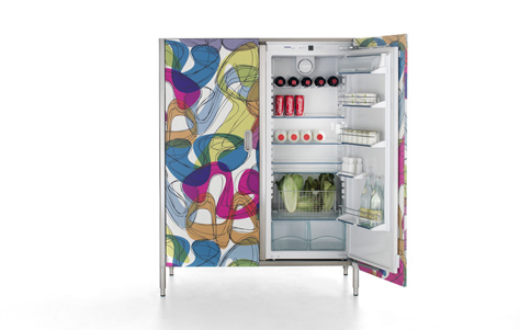 Liberi in Cucina kitchen storage units. Designed by Karim Rashid. Manufactured by Alpes.
