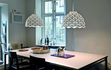 LC Shutters pendant lamp. Designed by Louise Campbell. Manufactured by Louis Poulsen.