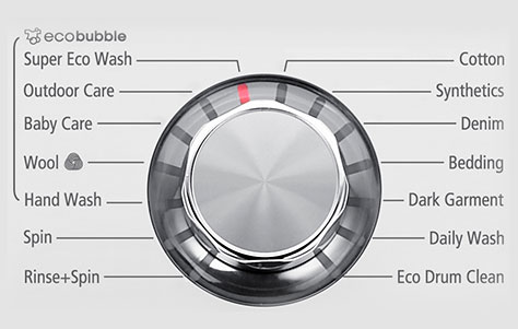 EcoBubble washing machine. Manufactured by Samsung.