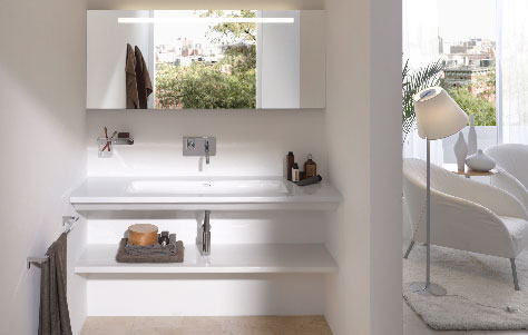 Living Square Ceramic Washbasin. Designed by Andreas Dimitriadis. Manufactured by Laufen.