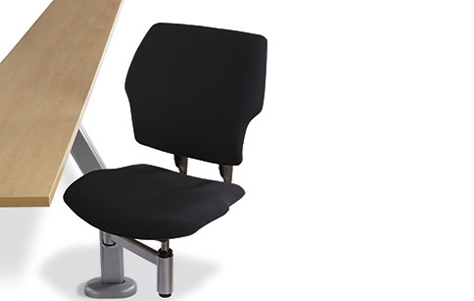 M 60 Swing Away System with Diffrient World™ seating. Manufactured by Sedia Systems and Humanscale.