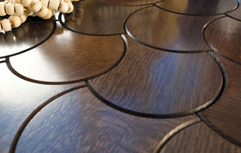 Enigma Collection of Interlocking Wooden Tiles. Designed and Manufactured by Jamie Beckwith.