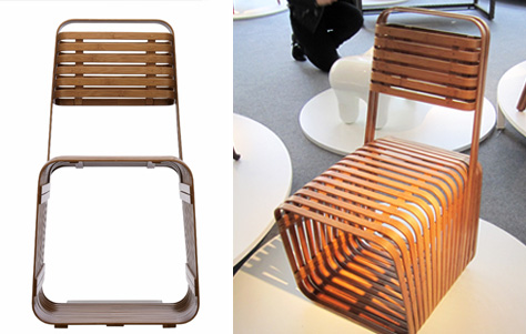 bamboo chair jun zi by jeff dah-yue shi, Milan Design Week, Lambrate