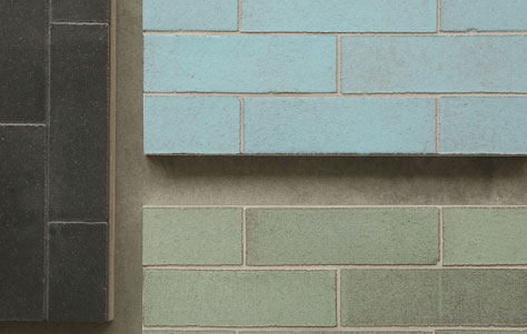 Glazed Thin Bricks. Manufactured by Fireclay Tile.