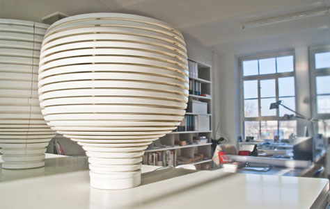 Behive table lamp. Designed by Werner Aisslinger. Manufactured by Foscarini.