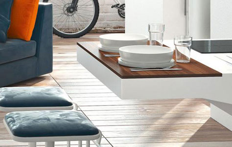 Board Kitchen. Designed by Pietro Arosio. Manufactured by Snaidero.