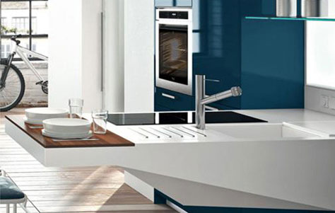 Board Kitchen. Designed by Pietro Arosio. Manufactured by Snaidero.