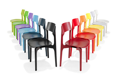 1010 Bina chairs. Designed by Frank Person. Manufactured by Kusch+Co.