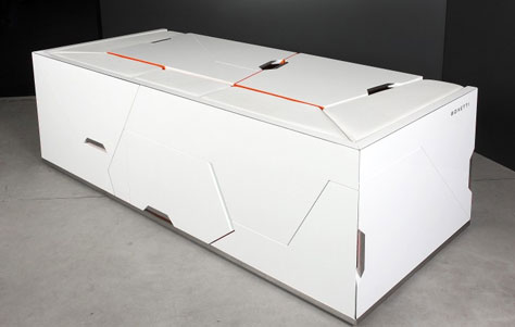 Bedroom Module for Bedroom in a Box. Designed by Rolands Landsbergs. Manufactured by Boxetti.
