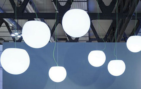 Happy Apple lamps. Designed by Alberto Basaglia and Natalia Rota Nodari. Manufactured by Pedrali.