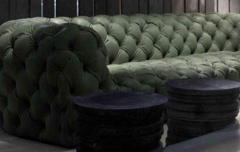 Chester Moon Sofa. Designed by Paola Navone. Manufactured by Baxter.