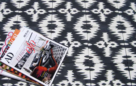 Ikat Cement Tiles. Designed and Manufactured by Villa Lagoon.