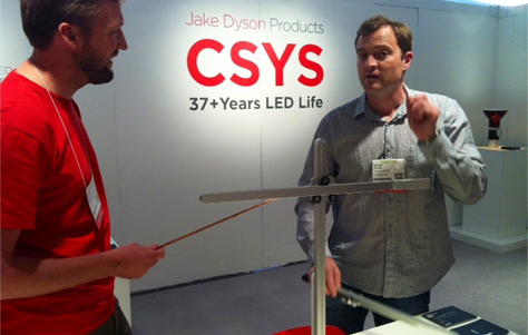 CSYS task lamp. Designed by Jake Dyson.
