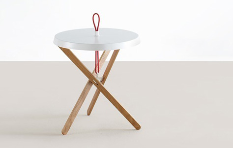 Marionet side table. Designed by Simon Busse. Manufactured by Mox.