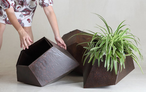 Boulders Planters. Designed by Jinggoy Buensuceso. Manufactured by Hive.