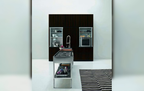 Slim Kitchen System. Designed by Ludovica+Roberto Palomba. Manufactured by Elmar.