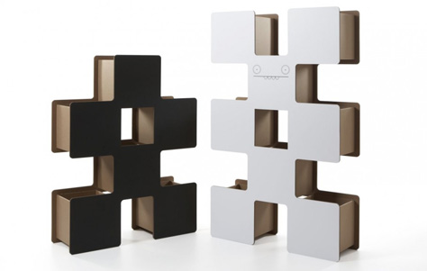 Cardboard furniture collection. Designed by Roberto Giamucci. Manufactured by Kubedesign.