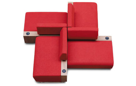 Hub seating collection. Manufactured by KI.