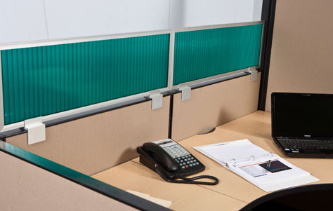 Cubicle Panel Extender. Manufactured by Obex.