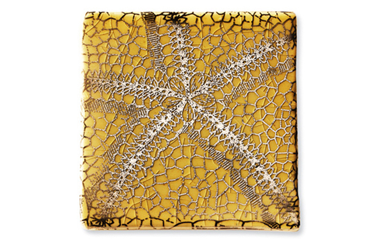 Modern Metallic Tiles Handmade by International Tile Artisans for clé