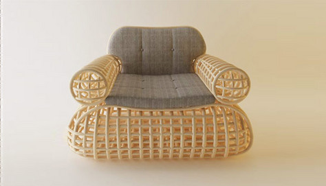 A Sustainable Lounge: The Doeloe Lounge Chair by Abie Abdillah