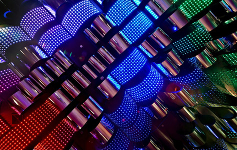 architectural lighting, ceiling lights, club, disco, experimental lighting, fluid lighting, hospitality, LED lighting, nightclub, nightclub lighting