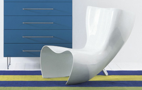 Cappellini, chair, fiberglass, lacquer, Marc Newson, seating