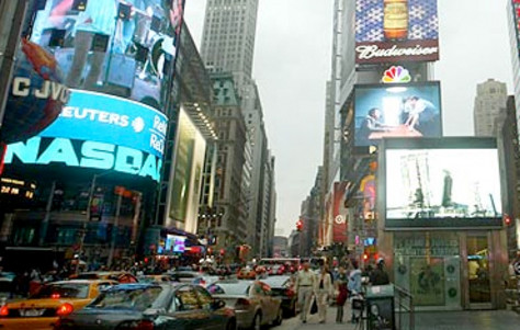Image: Could outdoor LED walls have saved Wall Street?