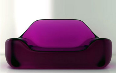Image: Glossy Lipstick Sofa, Limited Edition by Sand & Birch