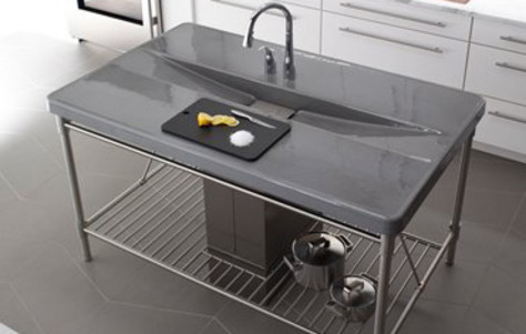 Image: Iron/Occasions Island Sink by Kohler Revolutionizes Enamel