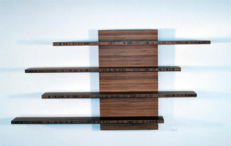 New Mexico Slippery Shelf by Mark Righter contemporary wall shelf, sustainable shelf, sustainable wall shelf, wood shelf