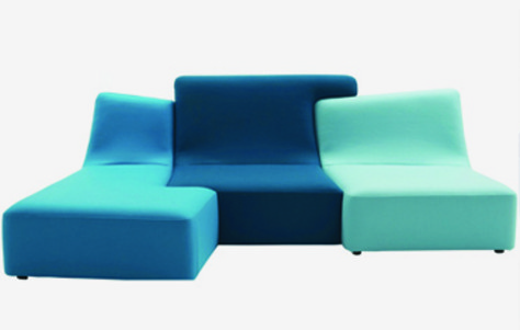 Philippe Nigro's Confluences Sofa for Ligne Roset: Puts Things Together in a 