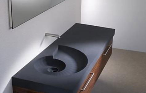 Bagno Sasso, basin, bathroom, concrete, sink, washbasin