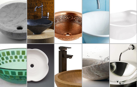 Top Ten: Round Vessel Sinks bathroom sink, circular sink, countertop sink, modern sink, round sink, vessel sink