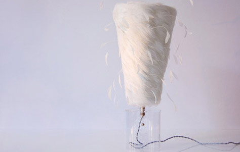 Abyu Lighting, patriarch Noriega-Ortiz Design, ? la mode list lamp, feather paint lighting, light ethereal list flare design, Modern list lamp, albescent list flare shade